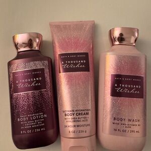 Bath and body works. A Thousand Wishes Body Care Set